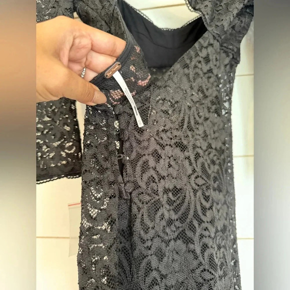 NWOT free people  Adored Maxi in Black dress - Picture 6 of 14